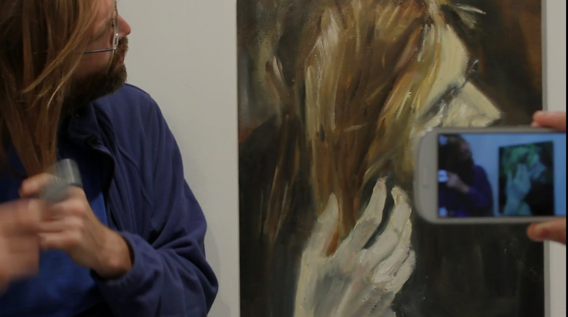 Close detail of a Super Painting and its brushwork